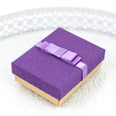 Pudełko ozdobne "ARCO" fioletowe 10x7x3cm