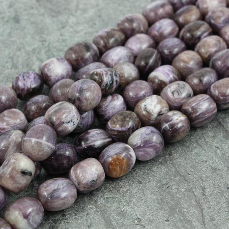 Czaroit gładka beczka 15x12mm