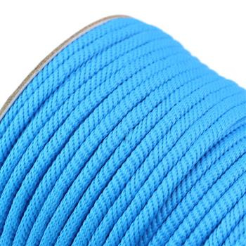 Sznurek z oplotem z tworzywa niebieski 6mm [1metr]