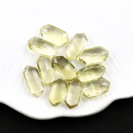 Kwarc lemon markiza fasetowana 17x9mm