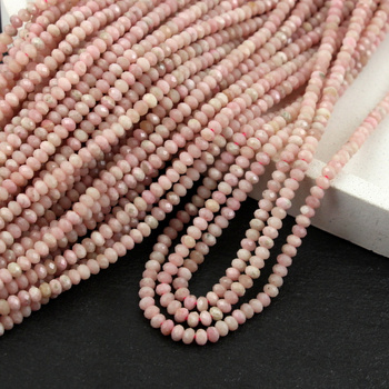 Rodonit oponka fasetowana 4x3mm [sznur 39cm]