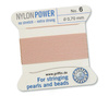 Griffin Nici nylonowe z igłą light pink 0,70mm [2m]