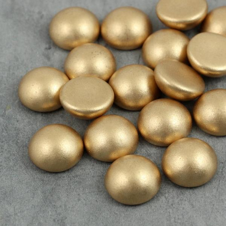 Kaboszon szklany Aztec Gold 14mm