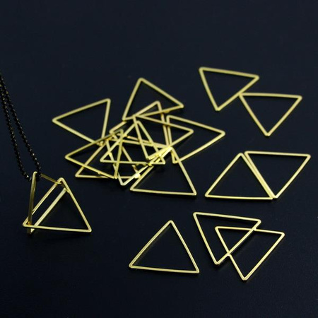 Geometrix metalowa baza - trójkąt złoty 21mm [10szt]