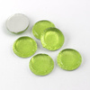 Kaboszon akrylowy moneta zielona 25mm