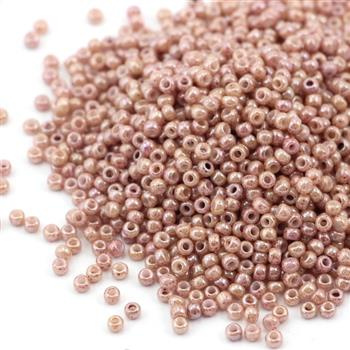 Toho Round 11/0 Marbled Opaque Beige/Pink [10g]