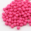 Fire Polish 6mm Fuchsia Neon Silk Matted [20szt]