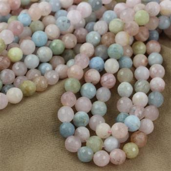 Morganit kula fasetowana 8mm [nie parujemy]