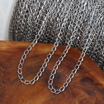 Łańcuszek owalny stal szlachetna 3mm [1metr]