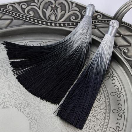 Chwost cieniowany czarny 130x10mm