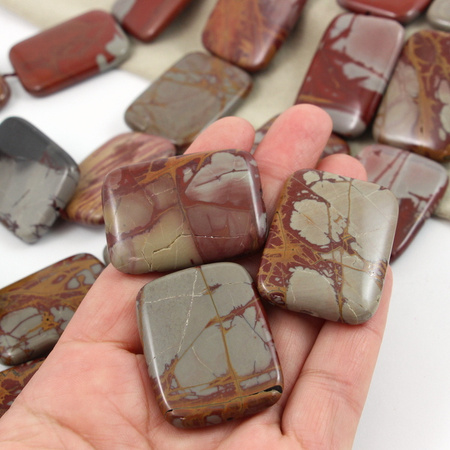 Jaspis picasso prostokąt 40x30mm