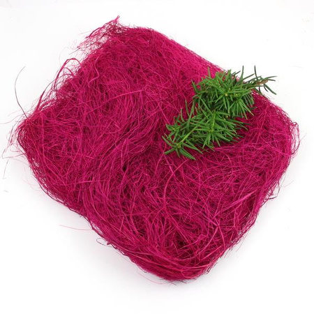 Sianko sizalowe - wypełnienie do pudełek fuksja