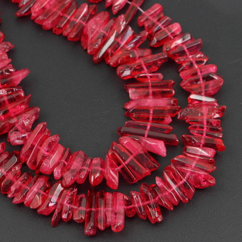 Kwarc malinowy sopel 12-28mm