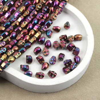 Hematyt złoto-różowy czaszka 8x6mm