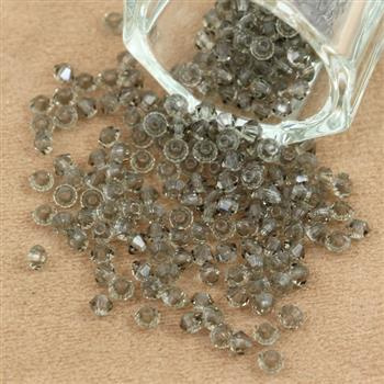 Preciosa Bicone Bead Rondelle Black Diamond 3mm [20szt]