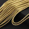 Hematyt mini dysk 3x1mm pozłacany PVD [sznur 40cm]