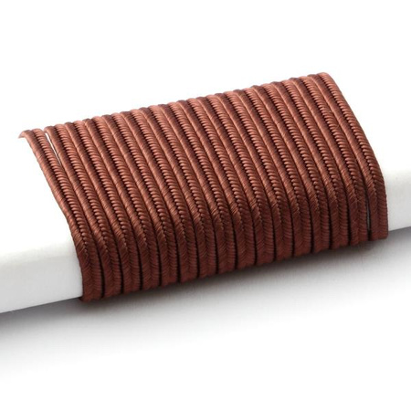 Sznurek sutasz wiskoza Pega 3mm czekoladowy [1 metr]