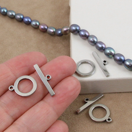 Zapięcie toggle stal szlachetna 14mm