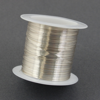 Drut miedziany SILVER posrebrzany 0,2mm [szpula 60m]