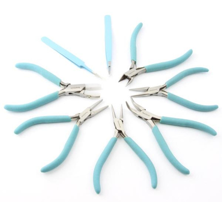 Zestaw narzędzi do robienia biżuterii LIGHT BLUE szczypce Beadsmith