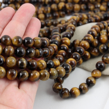 Tygrysie oko kula gładka 10mm