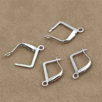 Bigle typ angielski metalowe srebrne 15x12mm [para]