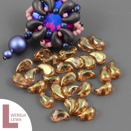 ZoliDuo (Left) 5x8mm Crystal Red Luster [10szt]