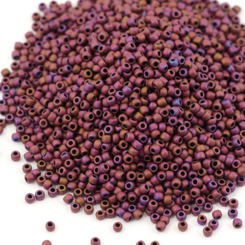 Toho Round 11/0 Matte-Color Mauve Mocha [10g]