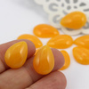 Kaboszon z żywicy łezka żółta 18x13mm