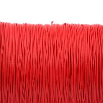 Sznurek powlekany czerwony strażacki 0,5mm [1metr]
