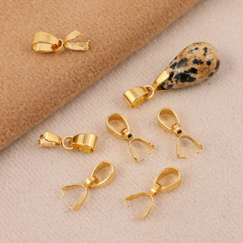 Krawatka z podwieszką stal szlachetna pozłacana 12mm