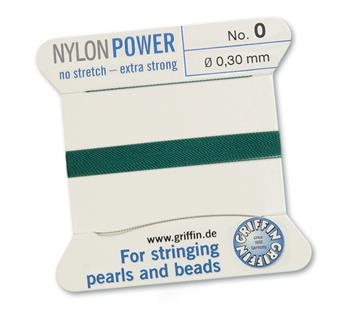 Griffin Nici nylonowe z igłą green 0,30mm [2m]