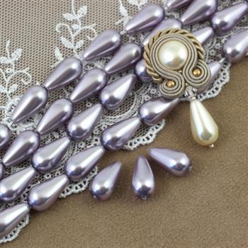 Preciosa Nacre Pear Lavender 15x8mm [2szt]