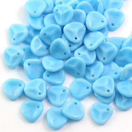 Rose Petals 8x7mm Turquoise Opaque [10szt]