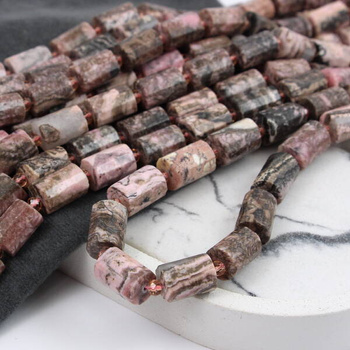 Rodonit wałek fasetowany 15x10mm