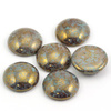 Kaboszon Les Perles par Puca Opaque Aqua Bronze 18mm
