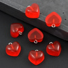 Serce akrylowe czerwone 16x14mm