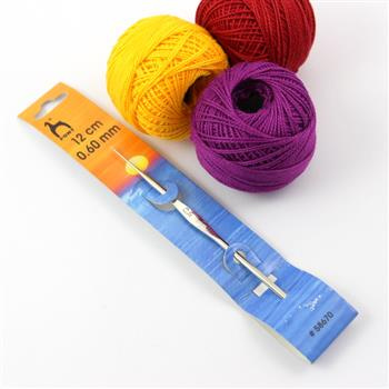 Szydełko  do kordonka metalowe 0,60/12cm PONY