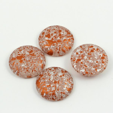 Kaboszon Les Perles par Puca Crystal Mat Tweedy Gold 25mm