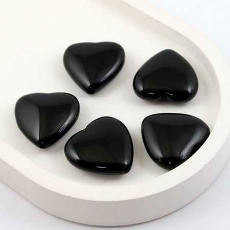 Onyks serce gładkie 25mm