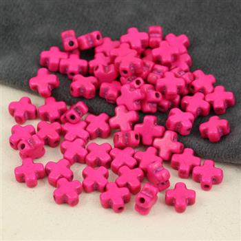 Howlit różowy krzyżyk 8mm