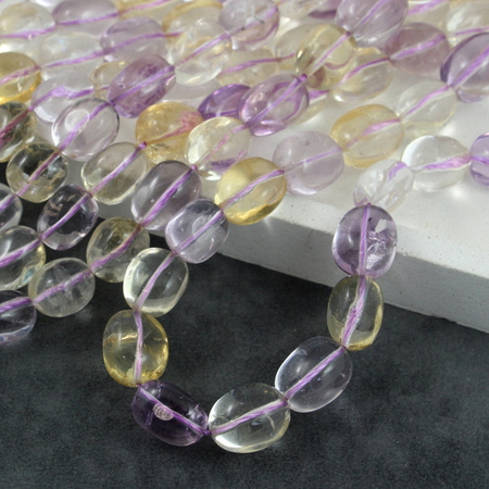 Ametryn oliwka gładka 14x10mm