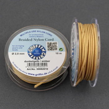 Griffin sznurek nylonowy bursztynowy 2mm [1 szpula/10 m]