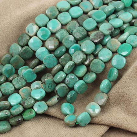 Chryzopraz kwadrat fasetowany 8mm