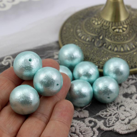 Miyuki Cotton Pearls Aqua kula 20mm
