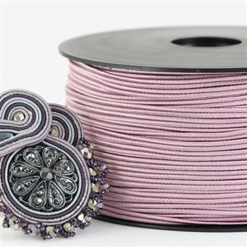 Sznurek sutasz acetat ITALY 2,5mm dusty lavender [1metr]