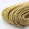 Sznurek skręcany metalizowany złoty 4mm Pega [1 metr]
