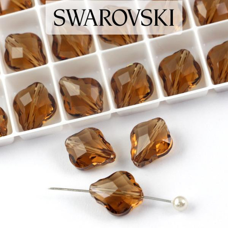 5058 Swarovski Baroque Bead 14mm Light Smoked Topaz