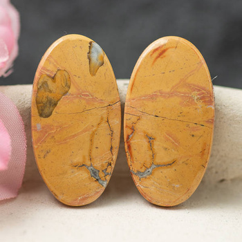 Kaboszony jaspis maligano 28x15x3mm [para]