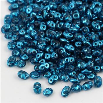 SuperDuo 2.5x5mm  Mirror - Turquoise Blue [5g]